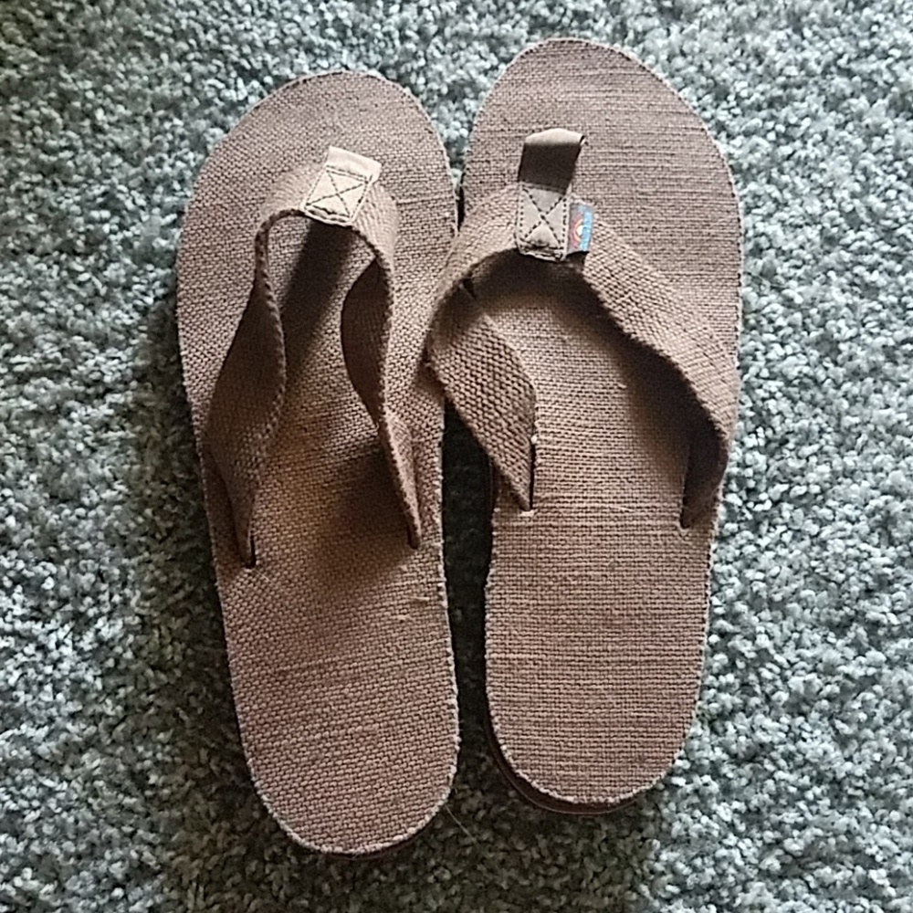 Rainbow Flip Flops